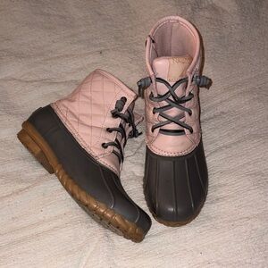 Nautica Pink Quilted Boots